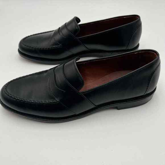 Allen Edmonds 10.5 C RANDOLPH 4809 Black Leather Penny Loafers Dress Shoes Mens